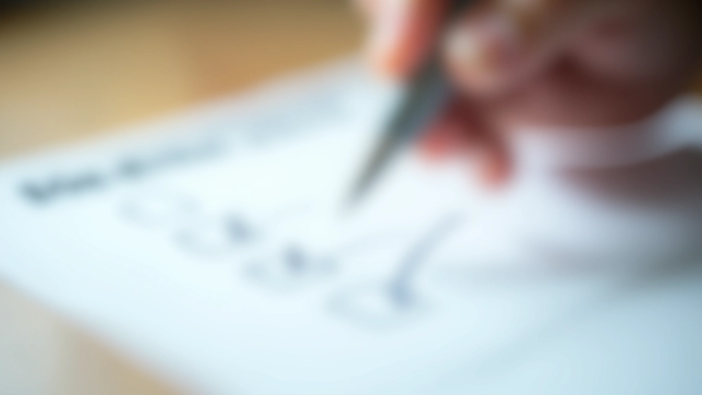 Dokument se seznamem požadavků a zatržítky vedle položek