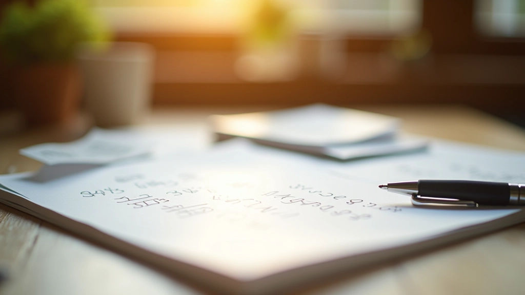 Osobní notebook s poznámkami o cílech spořování a finančním plánu